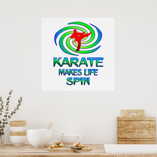 Karate Spins Poster (Keuken)