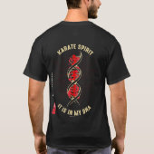 Karate Spirit in mijn DNA (Dark) T-shirt (Achterkant)