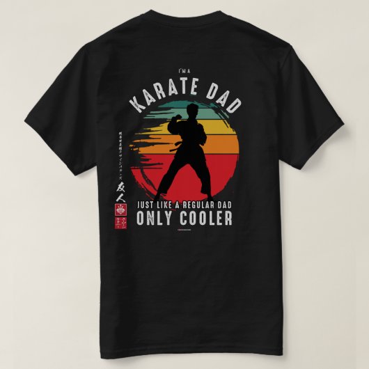 Karate Spirit: Karate Pap T-shirt (Design achterkant)