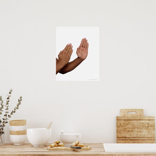 Karate Stance 2 Poster (Keuken)