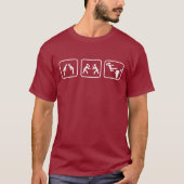Karate Stick Figures T-shirt (Voorkant)