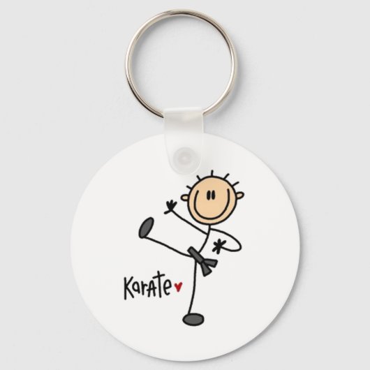 Karate Stick Figuur Sleutelhanger (Voorkant)