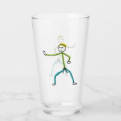 Karate Stickman Glas (Achterkant)