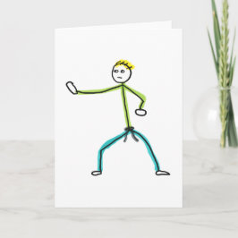 Karate Stickman Kaart
