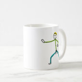 Karate Stickman Koffiemok (Voorkant rechts)