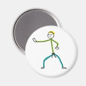 Karate Stickman Magneet (Voorkant / Achterkant)