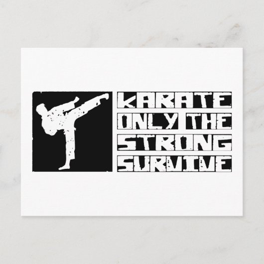 Karate Survive Briefkaart (Voorkant)