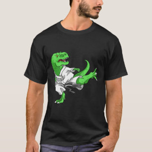 Karate T-rex Dino Student Dinosaur Onderwijzer Kar T-shirt