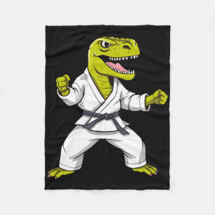 Karate T-rex Vechtkunst Taekwondo Kickboksen Voor Fleece Deken