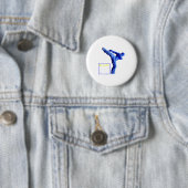 Karate T-shirt_1  Ronde Button 5,7 Cm (In situ)