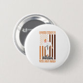 Karate T-shirt_2 Ronde Button 5,7 Cm (Voorkant /achterkant)