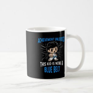 Karate T-shirt cadeau voor kinderen met blauwe ban Koffiemok
