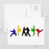 Karate Taekwando MMA Martial Arts Mannen Athlete Briefkaart (Voorkant / Achterkant)