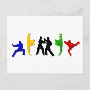 Karate Taekwando MMA Martial Arts Mannen Athlete Briefkaart