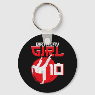 Karate Taekwondo 10 Jaar Verjaardag Martial Art Sleutelhanger