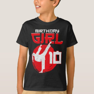Karate Taekwondo 10 Jaar Verjaardag Martial Art T-shirt