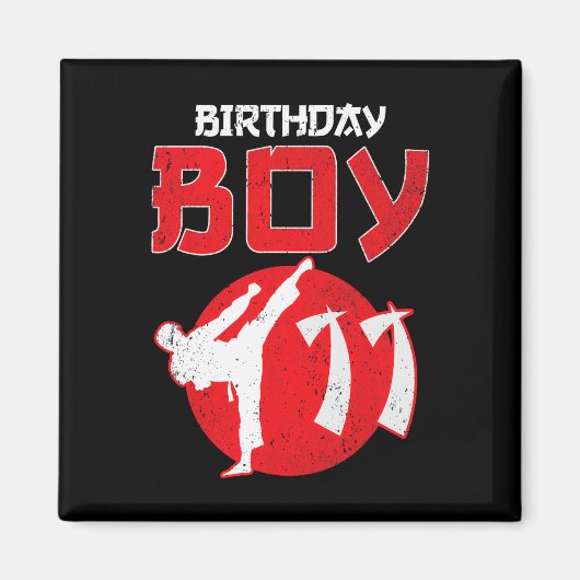 Karate Taekwondo 11 Years Old Birthday Martial Art Magneet (Voorkant)
