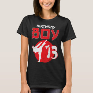 Karate Taekwondo 13 Jaar Verjaardag Martial Art T-shirt