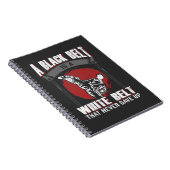 Karate Taekwondo Black Belt Martial Arts Fighter Notitieboek (Rechterzijde)