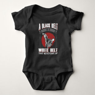 Karate Taekwondo Black Belt martial Arts Fighter Romper