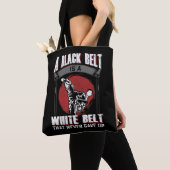 Karate Taekwondo Black Belt martial Arts Fighter Tote Bag (Dichtbij)