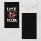 Karate Taekwondo Black Belt martial Arts Fighter Visitekaartje (Voorkant / Achterkant)
