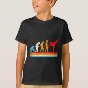 Karate Taekwondo Evolutie Meisje Paardenstaart Tra T-shirt