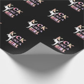 Karate Taekwondo Jiu Jitsu Girl Fighting Fun Cadeaupapier (Hoek)