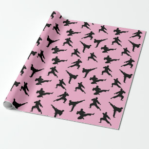 Karate / Taekwondo / judo Gepersonaliseerde Kerst Cadeaupapier