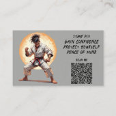 Karate Taekwondo Judo Martial Arts Instructor Visitekaartje (Achterkant)