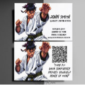 Karate Taekwondo Judo Martial Arts Instructor Visitekaartje