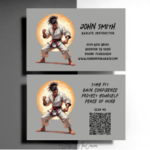 Karate Taekwondo Judo Martial Arts Instructor Visitekaartje