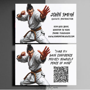 Karate Taekwondo Judo Martialarts-instructeur Visitekaartje