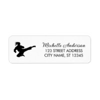 Karate / Taekwondo / judo Retouradreslabel    