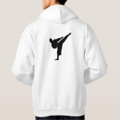 Karate / Taekwondo Kick Hooded Sweatshirt (Achterkant)
