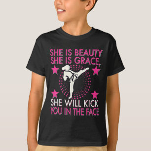 Karate Taekwondo Meisje Vrouwen Karate Trap T-shirt