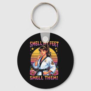 Karate Taekwondo Ruik Mijn Voeten Ruik Ze Meisje W Sleutelhanger