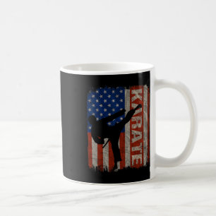 Karate Taekwondo Usa Amerikaanse Vlag Vintage 4 ju Koffiemok