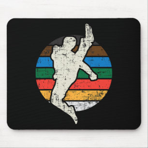 Karate Taekwondo Vechter Retro Vintage Martial-art Muismat