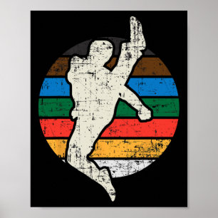 Karate Taekwondo Vechter Retro Vintage Martial-art Poster