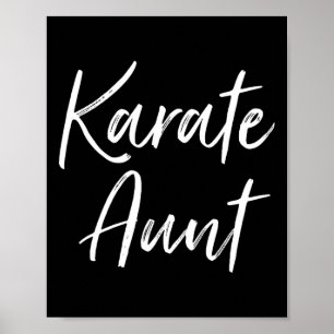 Karate Tante Martial Arts Tante Cadeaus Van Niece  Poster