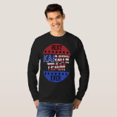 Karate Team Independence Day Patriotic Karateka US T-shirt (Voorkant volledig)