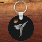 Karate Team Martial Arts Mma Kick Germany German V Sleutelhanger (Voorkant)