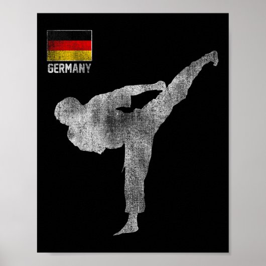 Karate Team Martial Arts Mma Trap Duitsland Duits  Poster (Voorkant)