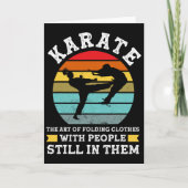 Karate The Art Of Folding Clothes Martial Arts  Kaart (Voorkant)