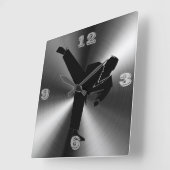 Karate Tic Toc Vierkante Klok (Hoek)