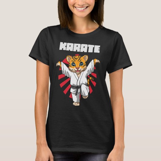 Karate Tiger Crane Kick 1 T-shirt (Voorkant)