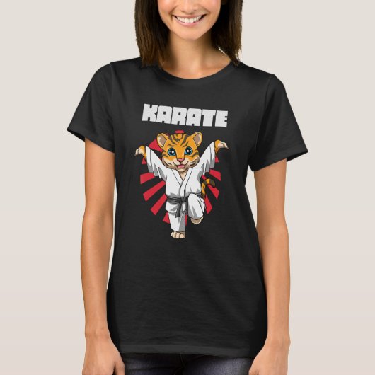 Karate Tiger Crane Kick 1 T-shirt (Voorkant)