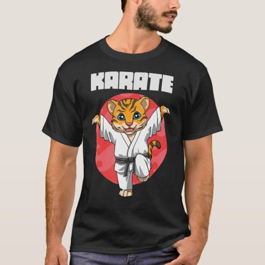 Karate Tiger Crane Kick T-shirt (Voorkant)
