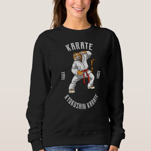 Karate Tiger Karate Japan vecht Trui (Voorkant)